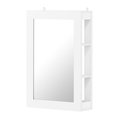 Furinno Furinno 11018WH Figdor Wall Mounted Mirror with Shelf; White - 15.75 x 23.62 x 5.12 in. 11018WH